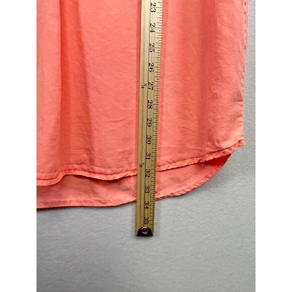 Vineyard Vines Coral Peach Tunic Dress Short Sleeve Casual Beachy XS - Picture 7 of 8
